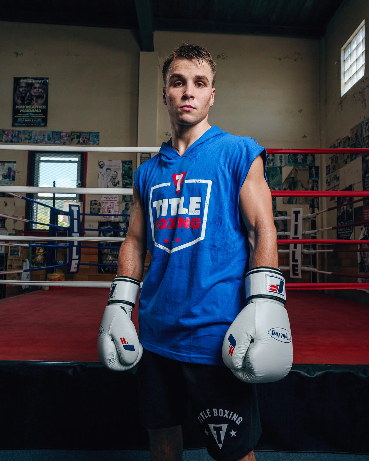 TITLE Boxing Jumbo Logo Sleeveless Hoodie 4 TITLE Boxing Jumbo Logo Sleeveless Hoodie - Image 2