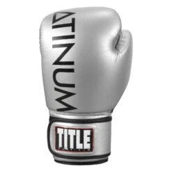 TITLE Platinum Prolific Boxing Bag Gloves -Knockout Gear PLBG SV BK 3