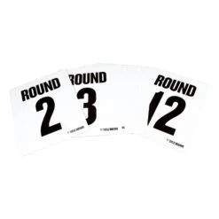 TITLE Boxing Jumbo Round Cards 8 TITLE Boxing Jumbo Round Cards -Knockout Gear PRCRD1 2