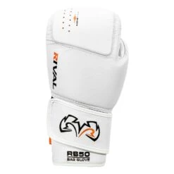 Rival Boxing Intelli-Shock Leather Bag Gloves 19 Rival Boxing Intelli-Shock Leather Bag Gloves -Knockout Gear RB50 WH 3