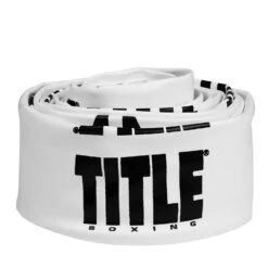 TITLE Boxing Pro Vinyl Zippered Rope Covers 33 TITLE Boxing Pro Vinyl Zippered Rope Covers -Knockout Gear RCPRO2 WH 2