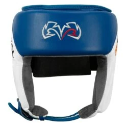 Rival Boxing Amateur Competition Headgear -Knockout Gear RHGC2 BL WH 2