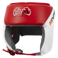 Rival Boxing Amateur Competition Headgear -Knockout Gear RHGC2 RD WH 1