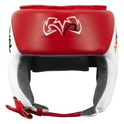 Rival Boxing Amateur Competition Headgear -Knockout Gear RHGC2 RD WH 2