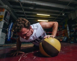 TITLE Boxing Retro Leather Medicine Balls -Knockout Gear ROSMBBR 2