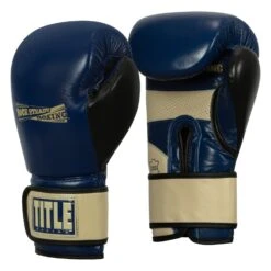 TITLE Boxing Rock Steady Leather Training Gloves 17 TITLE Boxing Rock Steady Leather Training Gloves -Knockout Gear RSBVLTTG BL TN 2