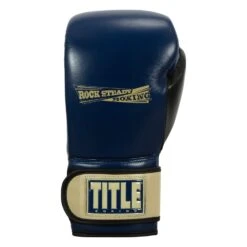 TITLE Boxing Rock Steady Leather Training Gloves 18 TITLE Boxing Rock Steady Leather Training Gloves -Knockout Gear RSBVLTTG BL TN 3