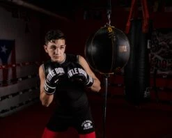 TITLE Boxing Retro Style Leather Double End Bag 13 TITLE Boxing Retro Style Leather Double End Bag -Knockout Gear RSLDEB BKGD