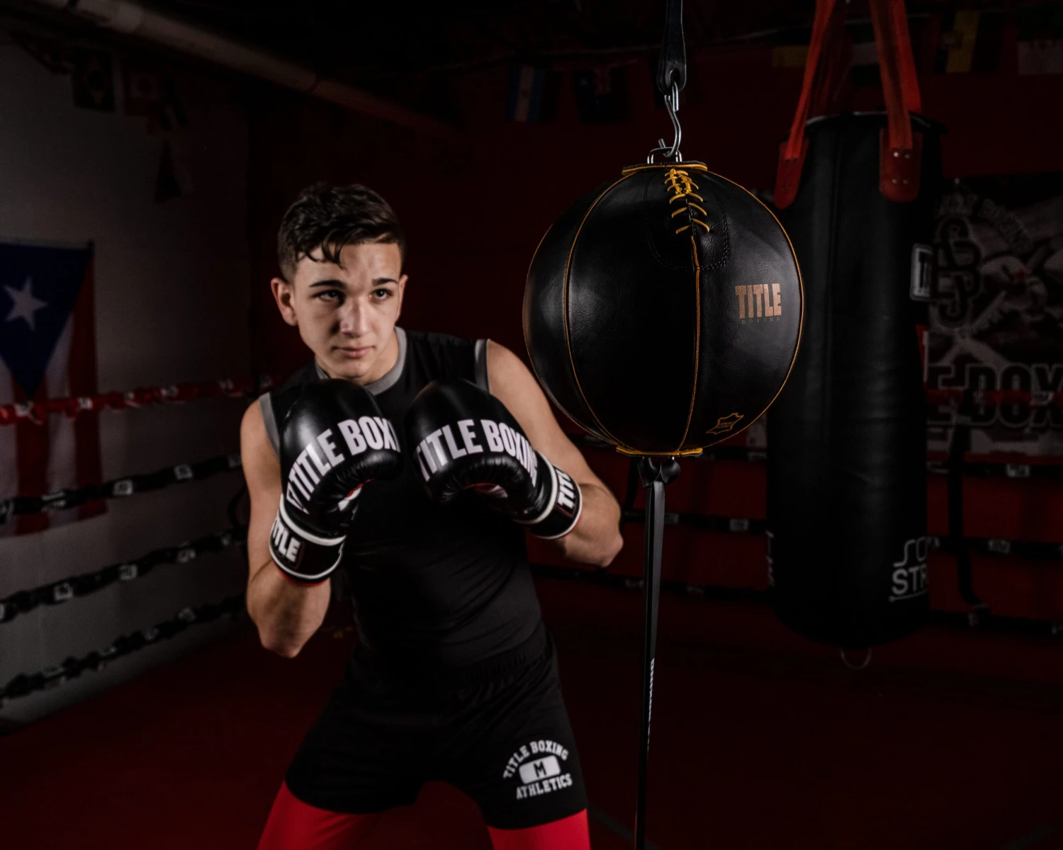 TITLE Boxing Retro Style Leather Double End Bag 8 TITLE Boxing Retro Style Leather Double End Bag - Image 6