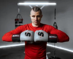 SCYntz Leather Bag Gloves -Knockout Gear SCYBGGRBK 2