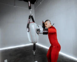 SCYntz Leather Double End Heavy Bag 21 SCYntz Leather Double End Heavy Bag -Knockout Gear SCYDEBHBGRBK 2