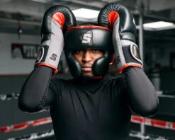 SCYntz Leather Headgear 22 SCYntz Leather Headgear -Knockout Gear SCYHGBK 2