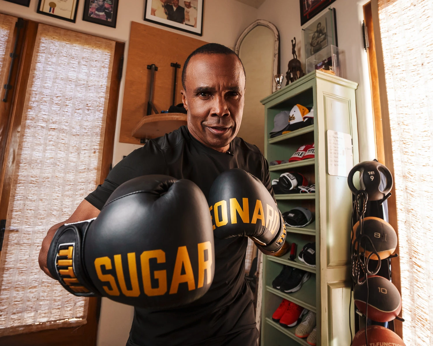 TITLE Boxing Sugar Ray Leonard Leather Bag Gloves 4 TITLE Boxing Sugar Ray Leonard Leather Bag Gloves - Image 2
