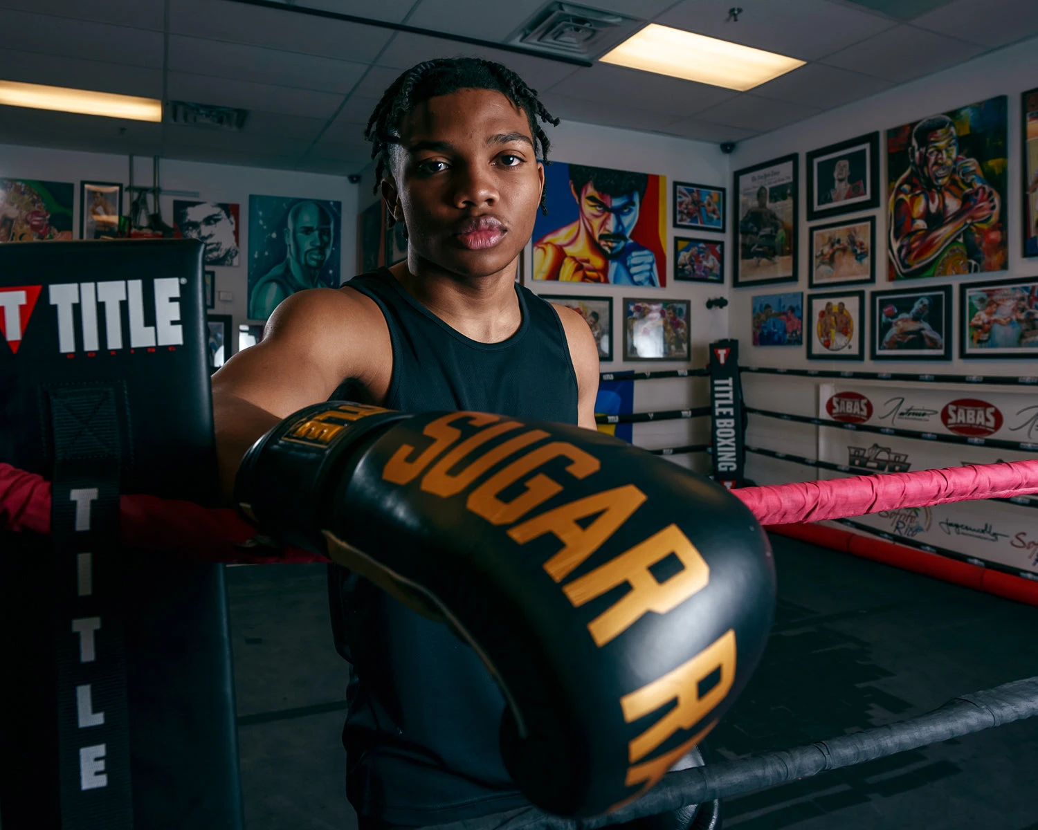 TITLE Boxing Sugar Ray Leonard Leather Bag Gloves 13 TITLE Boxing Sugar Ray Leonard Leather Bag Gloves - Image 11