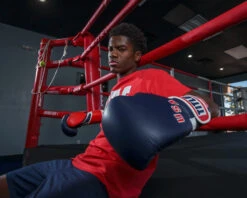 TITLE Boxing Sugar Ray Leonard 1976 Montreal Special Edition Leather Training Gloves 20 TITLE Boxing Sugar Ray Leonard 1976 Montreal Special Edition Leather Training Gloves -Knockout Gear SRLOTGBLRD 4
