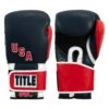 TITLE Boxing Sugar Ray Leonard 1976 Montreal Special Edition Leather Training Gloves 2 TITLE Boxing Sugar Ray Leonard 1976 Montreal Special Edition Leather Training Gloves -Knockout Gear SRLOTG 1