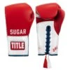 TITLE Boxing Sugar Ray Leonard Signature Leather Sparring Gloves 2 TITLE Boxing Sugar Ray Leonard Signature Leather Sparring Gloves -Knockout Gear SRLSLSG 1