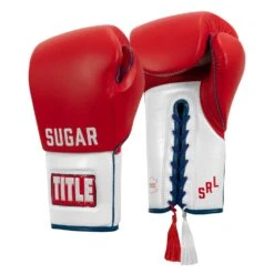 TITLE Boxing Sugar Ray Leonard Signature Leather Sparring Gloves 15 TITLE Boxing Sugar Ray Leonard Signature Leather Sparring Gloves -Knockout Gear SRLSLSG 2