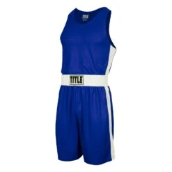 TITLE Boxing Aerovent Elite Amateur Set - Original -Knockout Gear TABS BL WH 1