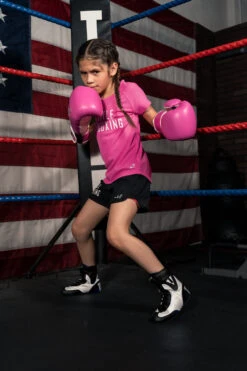 TITLE Boxing Speed-Flex Encore Mid-Top Shoes -Knockout Gear TBS1BK WH