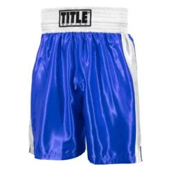 TITLE Boxing Edge Boxing Trunks -Knockout Gear TBTC2 BL WH 1 697d6118 a0a0 4aa2 9f87 c1693a2b8179