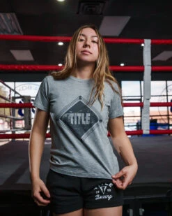 TITLE Boxing Women's Snapshot Tee 12 TITLE Boxing Women's Snapshot Tee -Knockout Gear TBWTS219GR 1