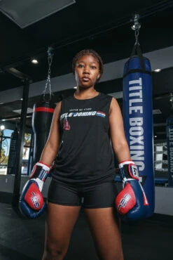 TITLE Boxing United Women's Tank -Knockout Gear TBWTS2T06BK 1