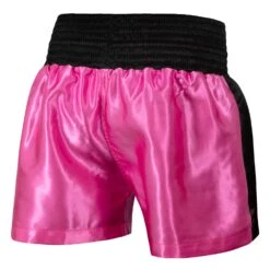 TITLE Boxing Professional Women’s Satin Striped Boxing Trunks -Knockout Gear TPBTW2 PK BK 3