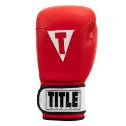 TITLE Premier Leather Super Bag Gloves 2.0 -Knockout Gear TSBG2 RD WH 003