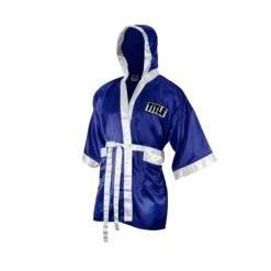 TITLE Boxing Fingertip Robe 30 TITLE Boxing Fingertip Robe -Knockout Gear TSRF BL WH 2