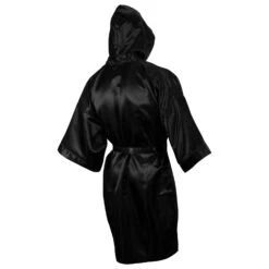 TITLE Boxing Full Length Robe -Knockout Gear TSRFL BK 3