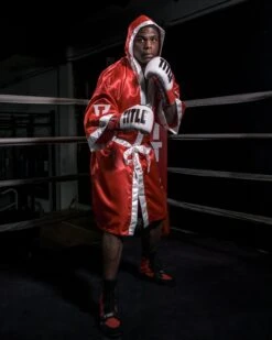 TITLE Boxing Full Length Robe -Knockout Gear TSRFL RD