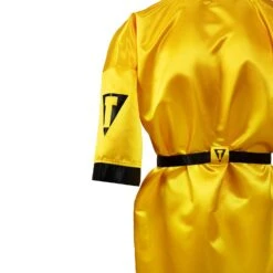 TITLE Boxing Pro Full Length Boxing Robe -Knockout Gear TSRFL2 GD BK 05