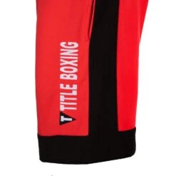 TITLE Boxing Dual Stripe Sweat Shorts 11 TITLE Boxing Dual Stripe Sweat Shorts -Knockout Gear TTSV4 RD BK 2
