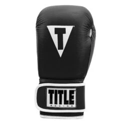 TITLE Boxing Pro Style Leather Training Gloves 3.0 33 TITLE Boxing Pro Style Leather Training Gloves 3.0 -Knockout Gear TVVTG3 BK WH 003