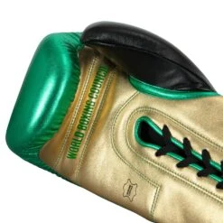 WBC By TITLE Boxing Green Belt Sparring Gloves -Knockout Gear WGBSG GN GD BK 5