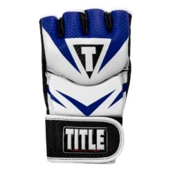 TITLE MMA Command Pro Fight Gloves -Knockout Gear XMCPFG BL WH 003