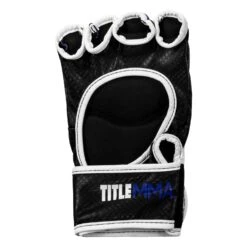 TITLE MMA Command Pro Fight Gloves -Knockout Gear XMCPFG BL WH 004