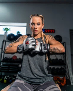 TITLE MMA Menace Metallic Training Gloves 29 TITLE MMA Menace Metallic Training Gloves -Knockout Gear XMMTGSV