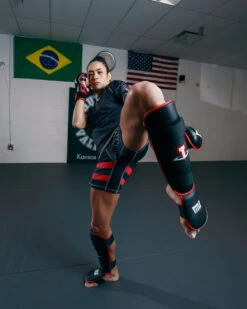 TITLE MMA Conflict Stand Up Shin Guards -Knockout Gear XMSGBKRD 2