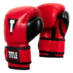 TITLE Boxing Youth Bag Gloves 24 TITLE Boxing Youth Bag Gloves -Knockout Gear YTBBG RD BK 02