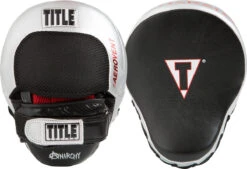TITLE Boxing Aerovent Anarchy Punch Mitts -Knockout Gear aaspm bk sv 1 3