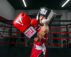 TITLE Boxing Aerovent Elite USA Boxing Competition Headgear – Open Face -Knockout Gear achex bk wh 2 2