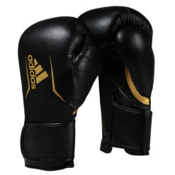 Adidas Speed 175 Leather Training Gloves -Knockout Gear adisbg175 bk gd 1 3