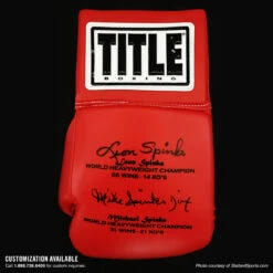 TITLE Boxing Autograph Gloves -Knockout Gear ag2 rd 6