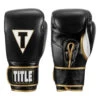 TITLE Boxeo Mexican Leather Training Gloves Quatro -Knockout Gear batge4 bk wh 1 1 1