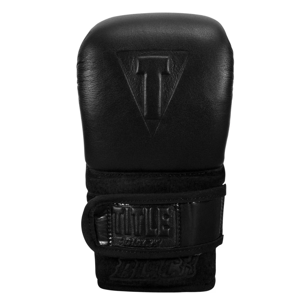 TITLE Black Old School Leather Pro Bag Gloves 6 TITLE Black Old School Leather Pro Bag Gloves - Image 4