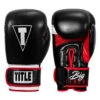 TITLE Boxing Leather Big League Bag Gloves 2 TITLE Boxing Leather Big League Bag Gloves -Knockout Gear blbg2 bk rd 01