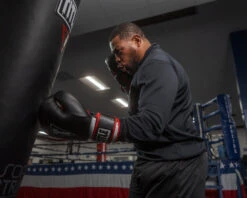 TITLE Boxing Leather Big League Bag Gloves -Knockout Gear blbg2 bk rd wh 4 2