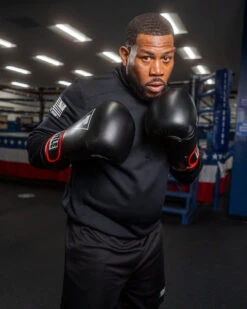 TITLE Boxing Leather Big League Bag Gloves -Knockout Gear blbg2 bk rd wh 5 1